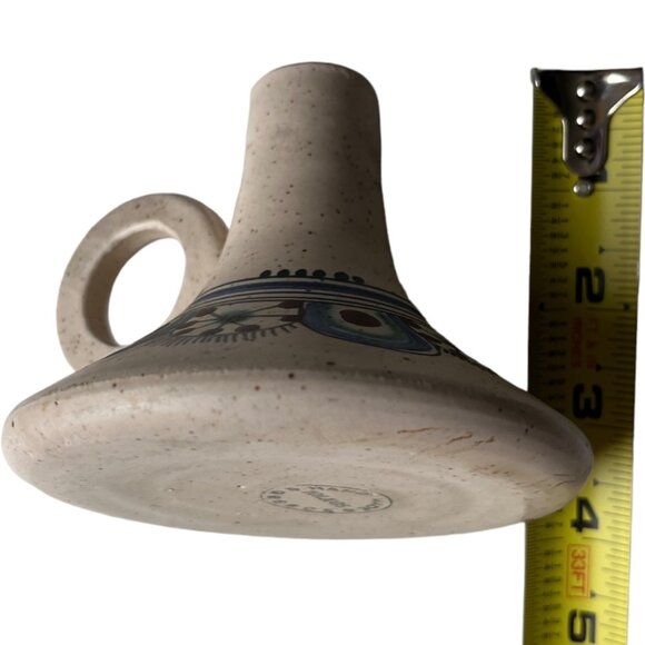 lolcus (lolkos) Pottery Stoneware Candleholder Art Deco Handmade in Greece - Picture 10 of 11